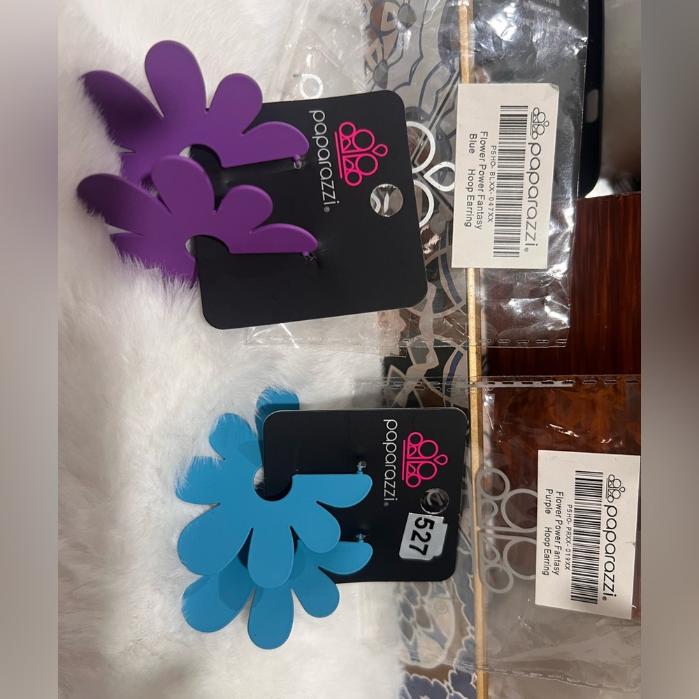 Paparazzi Bold Purple and Blue Earrings